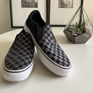 VANS ASHER CHECKERED SLIP ONS! EU 42
